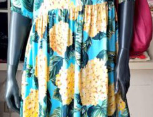 Sommerkleid gelb/grün