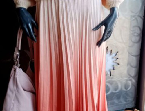 Faltenrock creme apricot