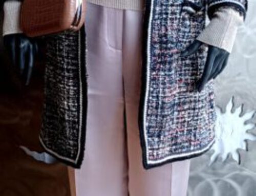 Blazerjacke bunt mit Seidenhose